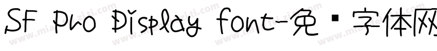 SF Pro Display font字体转换